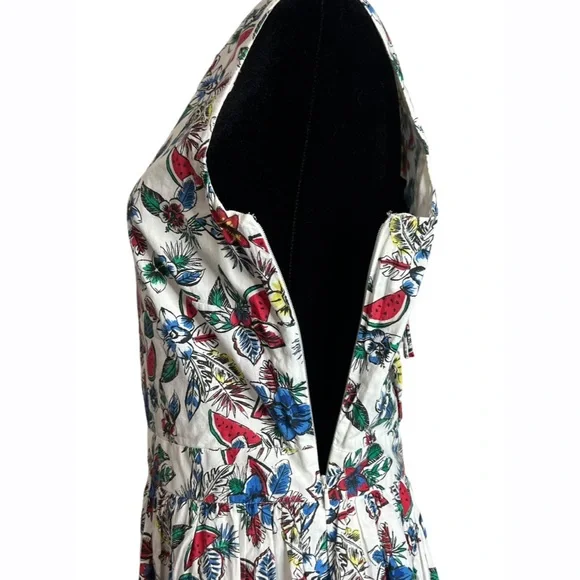 Long Tall Sally‎ Womens 8 Multi Color Sleeveless Midi Dress - Picture 7 of 12